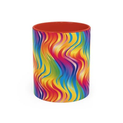 Bold Botanical Coffee Mug 11oz 15oz | Colorful Nature Cup | Artistic Gift Idea