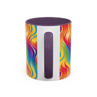 Bold Botanical Coffee Mug 11oz 15oz | Colorful Nature Cup | Artistic Gift Idea - Thumbnail 4