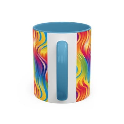 Bold Botanical Coffee Mug 11oz 15oz | Colorful Nature Cup | Artistic Gift Idea - Thumbnail 4