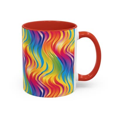Bold Botanical Coffee Mug 11oz 15oz | Colorful Nature Cup | Artistic Gift Idea - Thumbnail 2