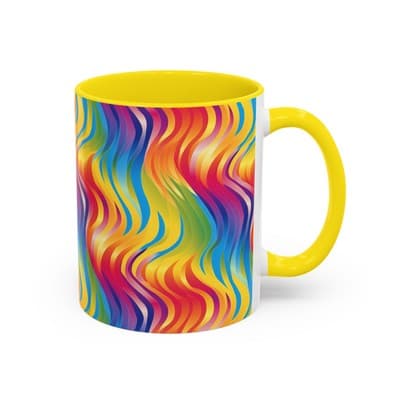 Bold Botanical Coffee Mug 11oz 15oz | Colorful Nature Cup | Artistic Gift Idea - Thumbnail 2
