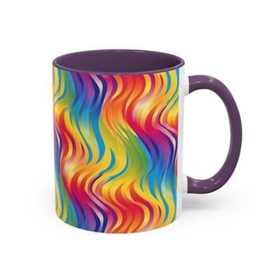 Bold Botanical Coffee Mug 11oz 15oz | Colorful Nature Cup | Artistic Gift Idea - Thumbnail 2