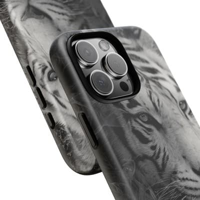 Tiger iPhone Case | Wild Strength Design | Shockproof 8 to 16 Models - Thumbnail 2