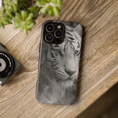 Tiger iPhone Case | Wild Strength Design | Shockproof 8 to 16 Models - Thumbnail 4