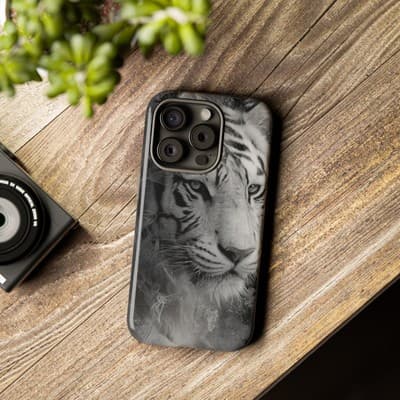 Tiger iPhone Case | Wild Strength Design | Shockproof 8 to 16 Models - Thumbnail 3