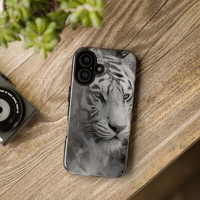 Tiger iPhone Case | Wild Strength Design | Shockproof 8 to 16 Models - Thumbnail 4