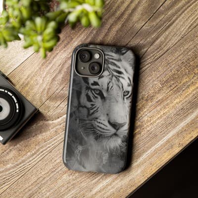 Tiger iPhone Case | Wild Strength Design | Shockproof 8 to 16 Models - Thumbnail 3