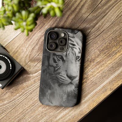 Tiger iPhone Case | Wild Strength Design | Shockproof 8 to 16 Models - Thumbnail 3