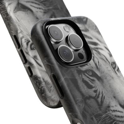 Tiger iPhone Case | Wild Strength Design | Shockproof 8 to 16 Models - Thumbnail 2
