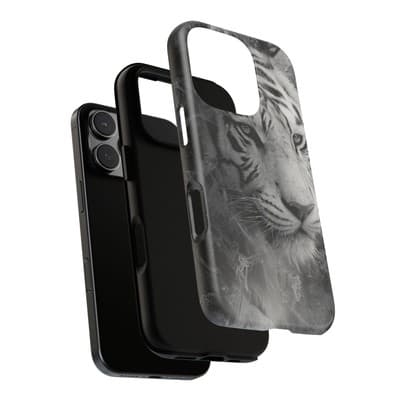 Tiger iPhone Case | Wild Strength Design | Shockproof 8 to 16 Models - Thumbnail 3