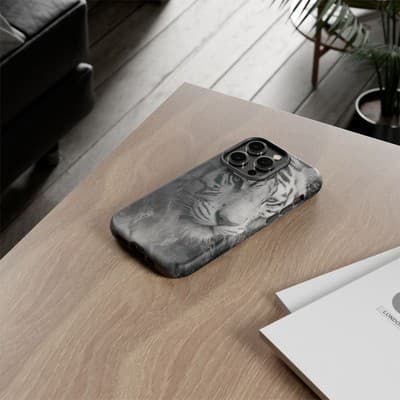 Tiger iPhone Case | Wild Strength Design | Shockproof 8 to 16 Models - Thumbnail 4