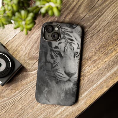 Tiger iPhone Case | Wild Strength Design | Shockproof 8 to 16 Models - Thumbnail 3
