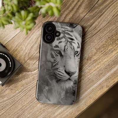 Tiger iPhone Case | Wild Strength Design | Shockproof 8 to 16 Models - Thumbnail 4