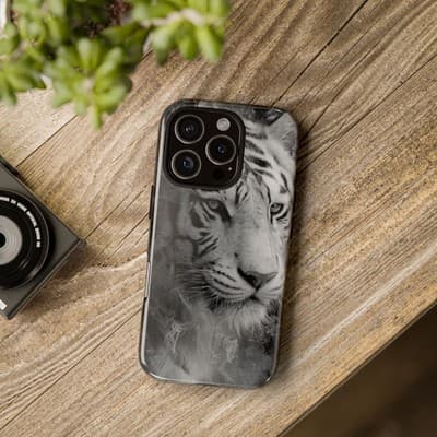 Tiger iPhone Case | Wild Strength Design | Shockproof 8 to 16 Models - Thumbnail 4