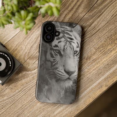 Tiger iPhone Case | Wild Strength Design | Shockproof 8 to 16 Models - Thumbnail 4
