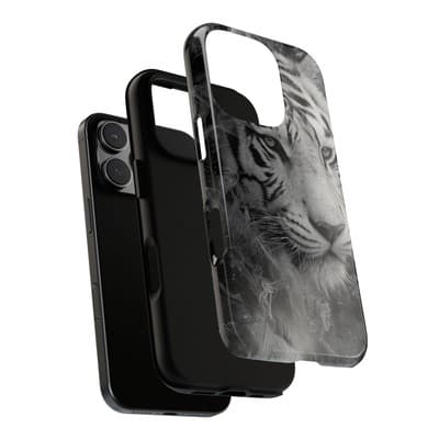 Tiger iPhone Case | Wild Strength Design | Shockproof 8 to 16 Models - Thumbnail 3