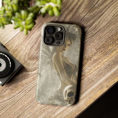 Gothic Fairy iPhone Case | Tough Dual Layer | Fits iPhone 8 to iPhone 16 - Thumbnail 3