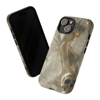 Gothic Fairy iPhone Case | Tough Dual Layer | Fits iPhone 8 to iPhone 16 - Thumbnail 2