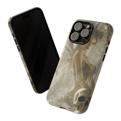 Gothic Fairy iPhone Case | Tough Dual Layer | Fits iPhone 8 to iPhone 16 - Thumbnail 2