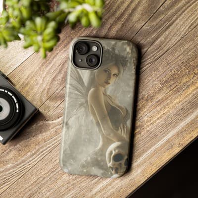 Gothic Fairy iPhone Case | Tough Dual Layer | Fits iPhone 8 to iPhone 16 - Thumbnail 3