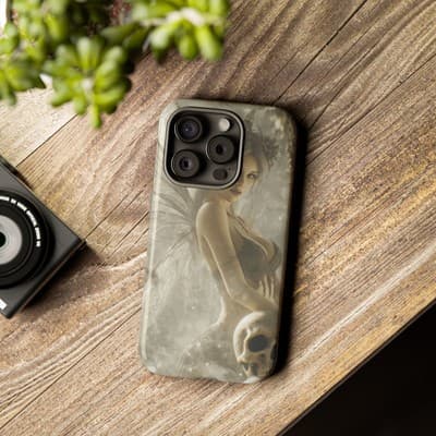Gothic Fairy iPhone Case | Tough Dual Layer | Fits iPhone 8 to iPhone 16 - Thumbnail 3