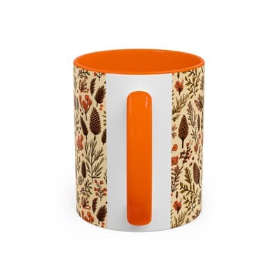 Botanical Floral Coffee Mug 11oz 15oz | Rustic Nature Gift | Cozy Kitchen Decor - Thumbnail 4