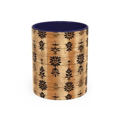 Boho Floral Coffee Mug 11oz 15oz | Artisan Tea Cup Gift | Rustic Earthy Decor