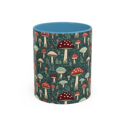 Mushroom Coffee Mug 11oz 15oz | Nature Lover Gift | Cottagecore Forest Cup