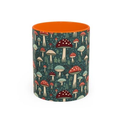 Mushroom Coffee Mug 11oz 15oz | Nature Lover Gift | Cottagecore Forest Cup