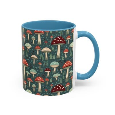 Mushroom Coffee Mug 11oz 15oz | Nature Lover Gift | Cottagecore Forest Cup - Thumbnail 2