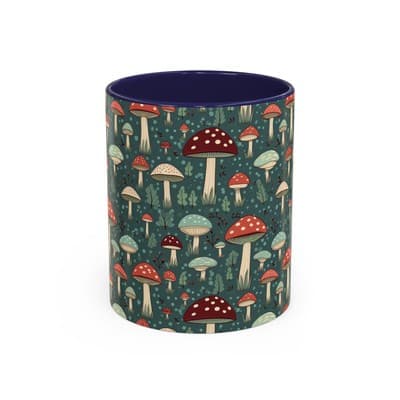 Mushroom Coffee Mug 11oz 15oz | Nature Lover Gift | Cottagecore Forest Cup