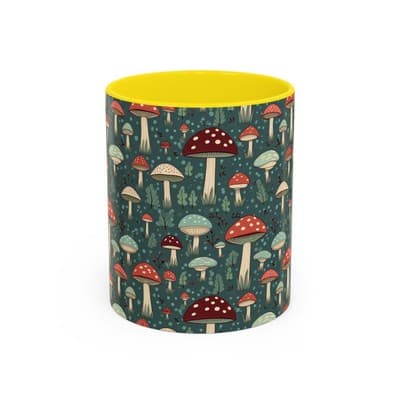 Mushroom Coffee Mug 11oz 15oz | Nature Lover Gift | Cottagecore Forest Cup
