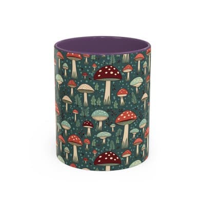 Mushroom Coffee Mug 11oz 15oz | Nature Lover Gift | Cottagecore Forest Cup