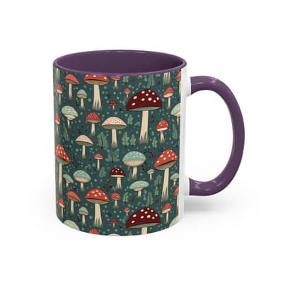 Mushroom Coffee Mug 11oz 15oz | Nature Lover Gift | Cottagecore Forest Cup - Thumbnail 2