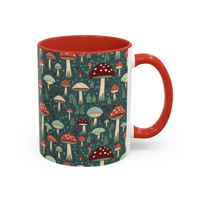 Mushroom Coffee Mug 11oz 15oz | Nature Lover Gift | Cottagecore Forest Cup - Thumbnail 2