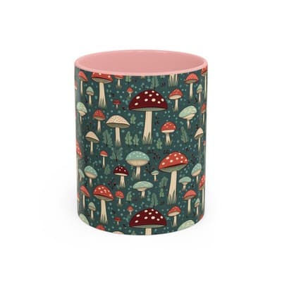 Mushroom Coffee Mug 11oz 15oz | Nature Lover Gift | Cottagecore Forest Cup