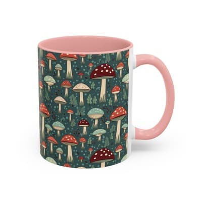 Mushroom Coffee Mug 11oz 15oz | Nature Lover Gift | Cottagecore Forest Cup - Thumbnail 2