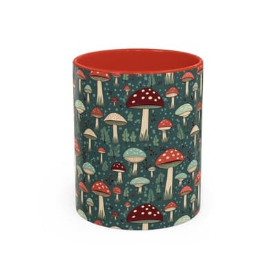 Mushroom Coffee Mug 11oz 15oz | Nature Lover Gift | Cottagecore Forest Cup
