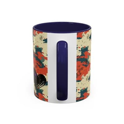 Splatter Camo Accent Mug 11oz 15oz | Rebel Coffee Cup for Feral Misfit Aesthetic - Thumbnail 4