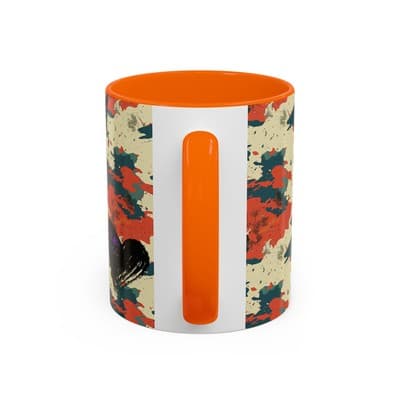 Splatter Camo Accent Mug 11oz 15oz | Rebel Coffee Cup for Feral Misfit Aesthetic - Thumbnail 4