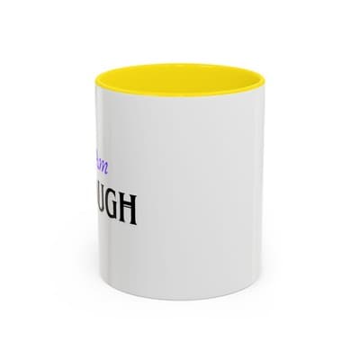 I Am Enough Purple Affirmation Mug 11oz 15oz | Self Love Coffee Cup for Women