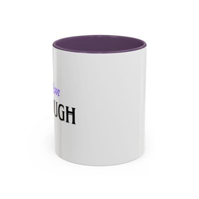I Am Enough Purple Affirmation Mug 11oz 15oz | Self Love Coffee Cup for Women