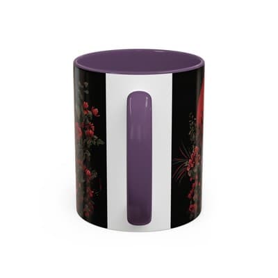 Elephant and Floral Ceramic Coffee Mug 11oz 15oz | Unique Nature Gift for Her - Thumbnail 4