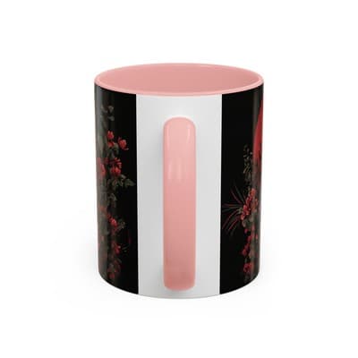 Elephant and Floral Ceramic Coffee Mug 11oz 15oz | Unique Nature Gift for Her - Thumbnail 4