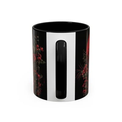Elephant and Floral Ceramic Coffee Mug 11oz 15oz | Unique Nature Gift for Her - Thumbnail 4