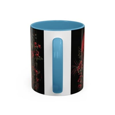 Elephant and Floral Ceramic Coffee Mug 11oz 15oz | Unique Nature Gift for Her - Thumbnail 4