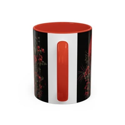 Elephant and Floral Ceramic Coffee Mug 11oz 15oz | Unique Nature Gift for Her - Thumbnail 4
