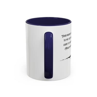 Inspirational Psalm 119:105 Coffee Mug | Feral Miss Religious Gift 11oz or 15oz - Thumbnail 4