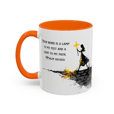 Inspirational Psalm 119:105 Coffee Mug | Feral Miss Religious Gift 11oz or 15oz