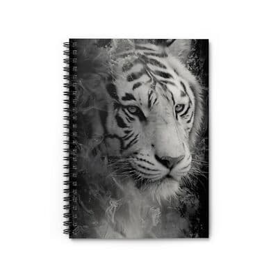 Majestic Tiger Spiral Notebook - Ruled Line, Journal, Wild Animal Gift, [...]